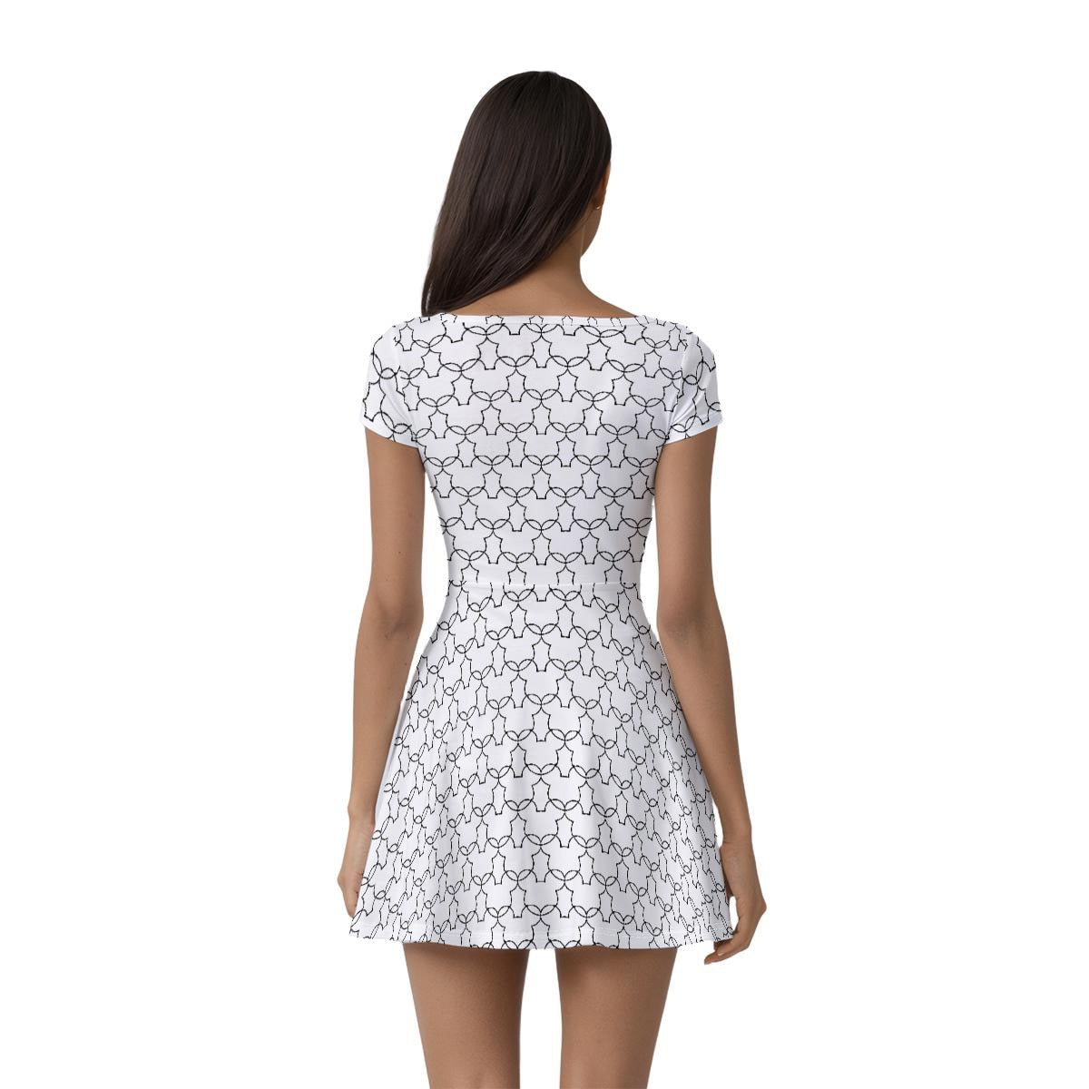 Geo MM Women’s Athletic Dress With Built‑In Shorts