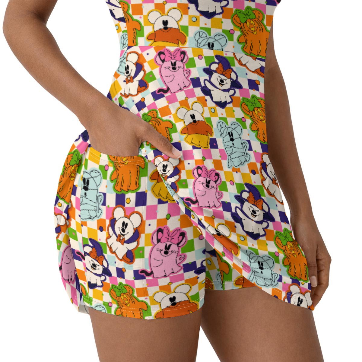 Ghosts Women’s Athletic Dress With Built‑In Shorts