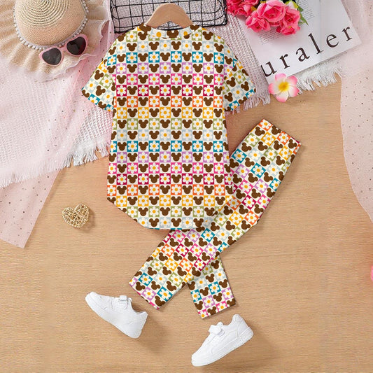 Flower Power MM Kids' Casual Top and Pants Set