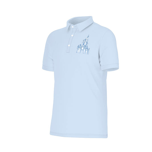 Blue Castle Men's Stretch Collar Polo Shirt
