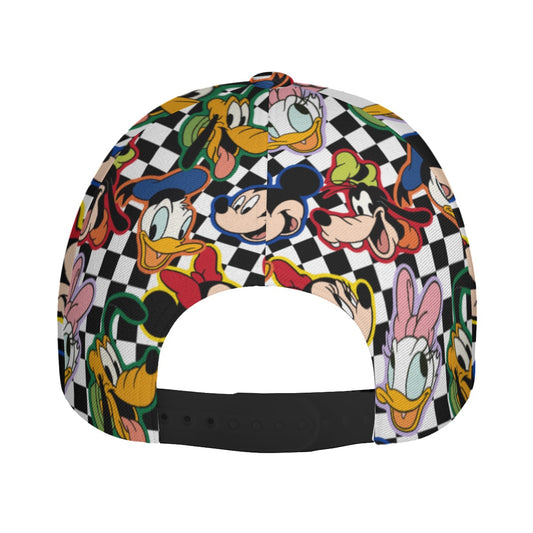 Checkered Friends Peaked Cap