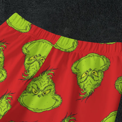 Mean One [red] Kid's Raglan Sleeve Pajama Set