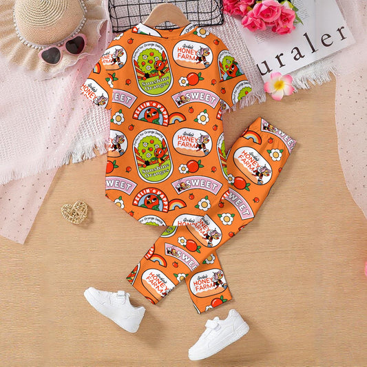 Sweet Birdie Kids' Casual Top and Pants Set
