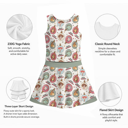 Christmas Toys Women's Sports Tank & Skort Set