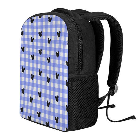 Bright Blue Gingham Backpack