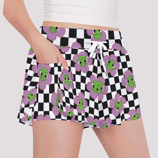Flower Chameleon Girls' Sports Culottes