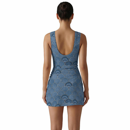 Shells Women's Sleeveless Bodysuit Dress