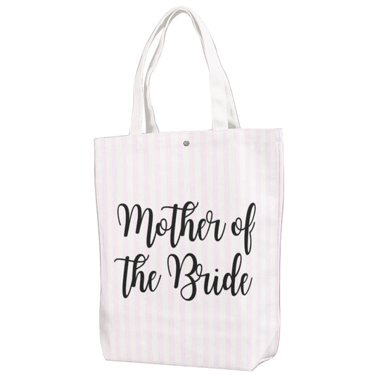Mother of the Bride Striped Canvas Bag With Shoulder Strap