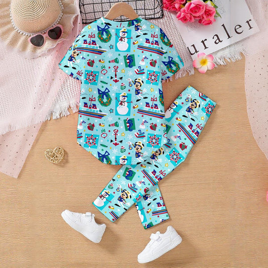 Holiday Cruise Kids' Casual Top and Pants Set