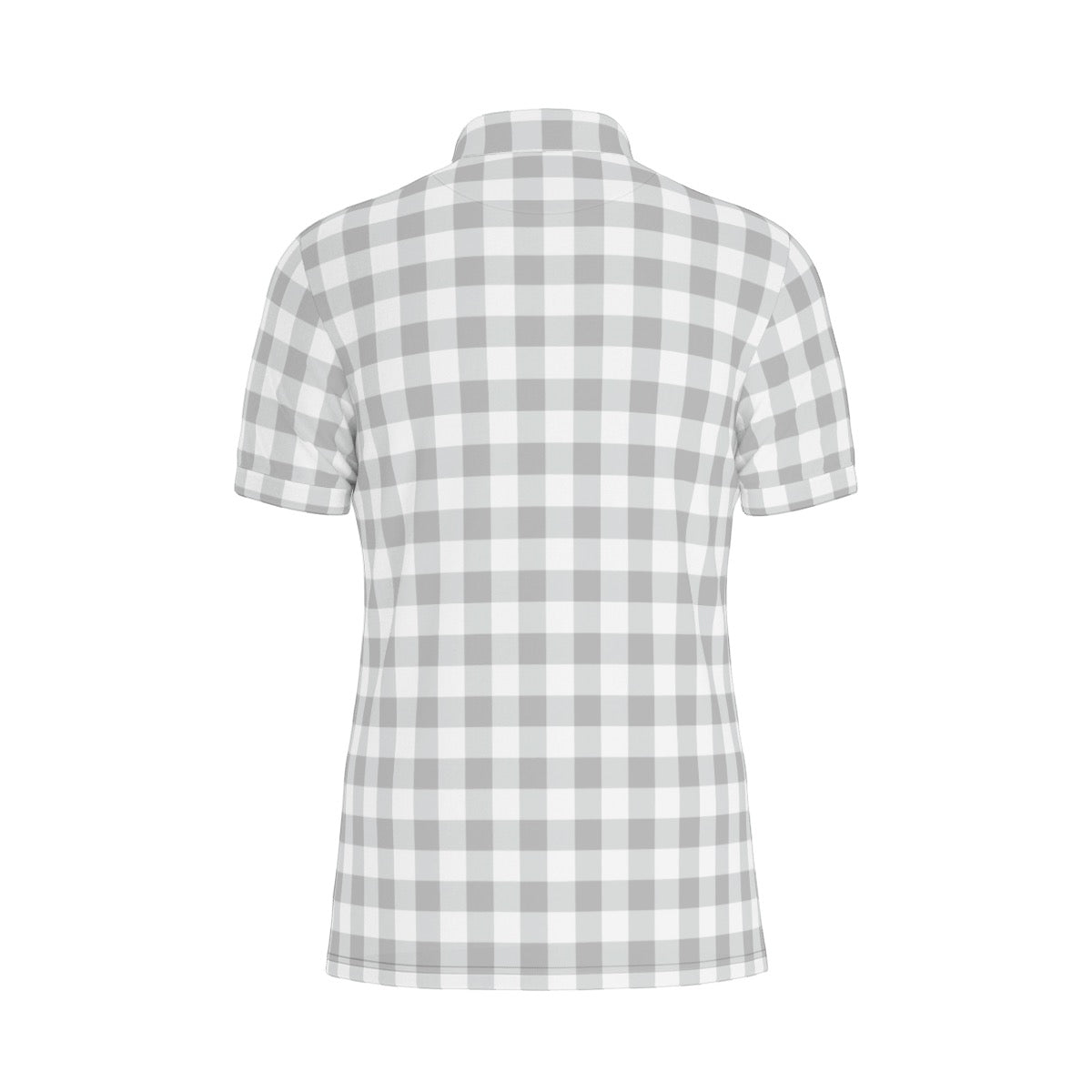 Buckeye Gingham Men's Stretch Collar Polo Shirt