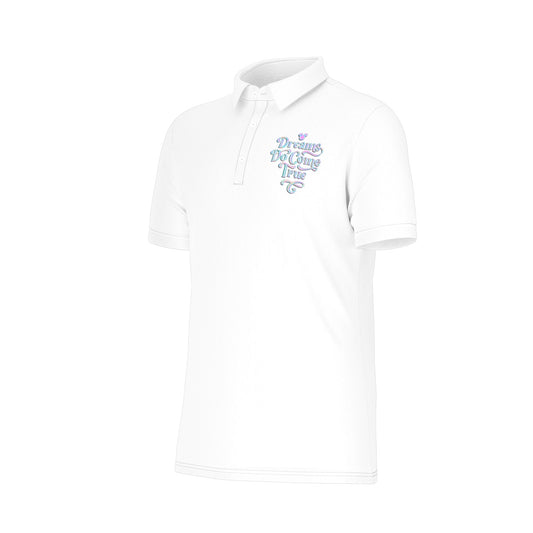Dreams Do Come True Men's Stretch Collar Polo Shirt