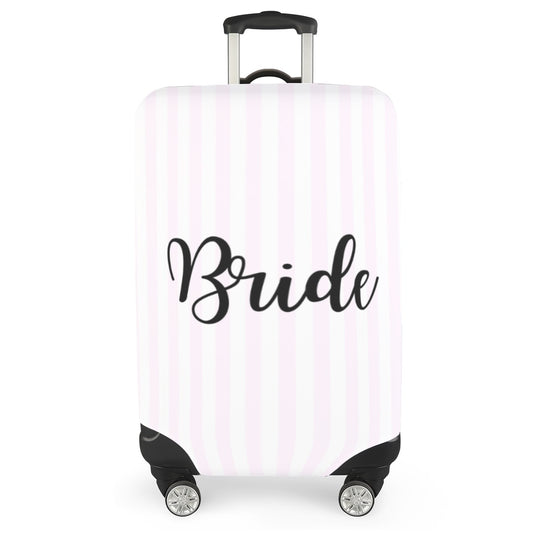 Striped Bride Print Luggage Cover
