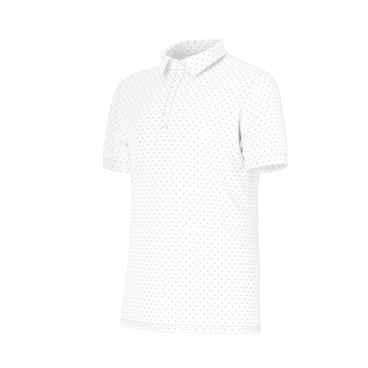 Charlotte Dot Men's Stretch Collar Polo Shirt
