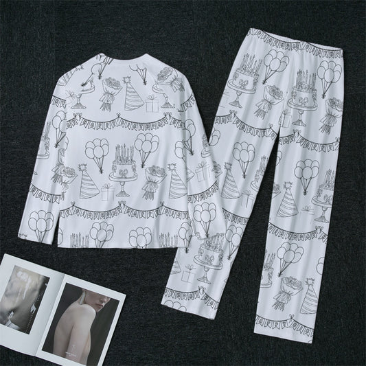 Birthday Party Women's Raglan Sleeve Pajamas