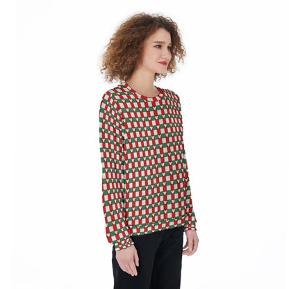 MM Christmas Plaid Women's Sweater