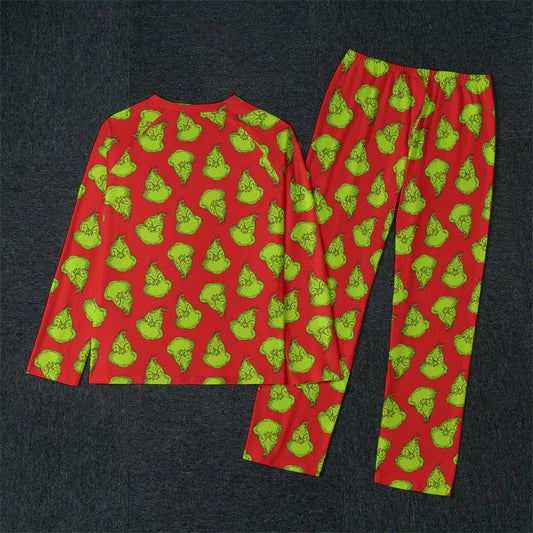 Mean One [red] Men's Raglan Sleeve Pajama Set
