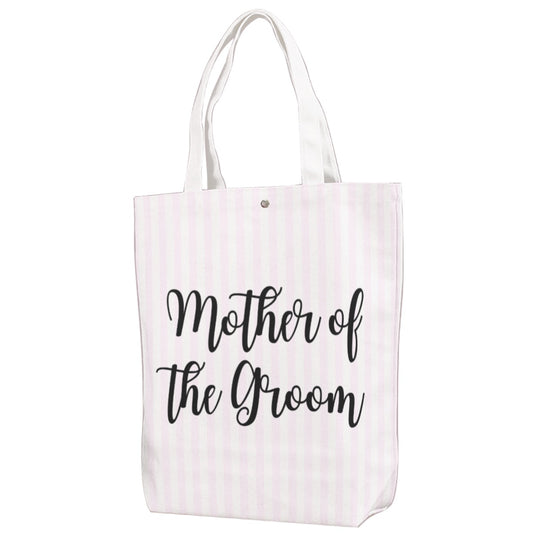 Mother of the Groom Striped Canvas Bag With Shoulder Strap