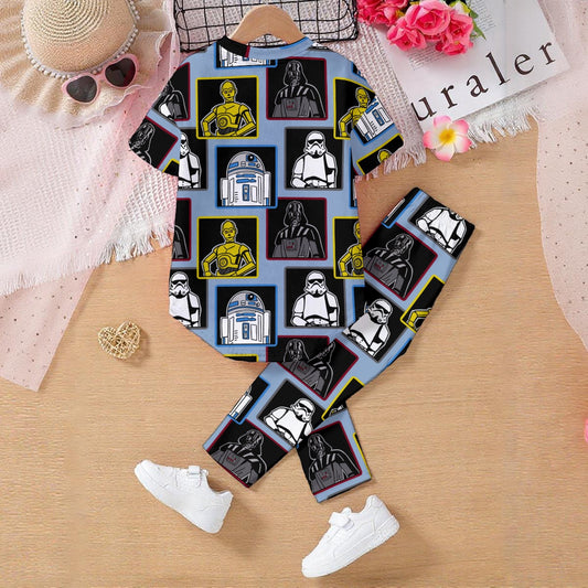 Droids & Villains Kids' Casual Top and Pants Set