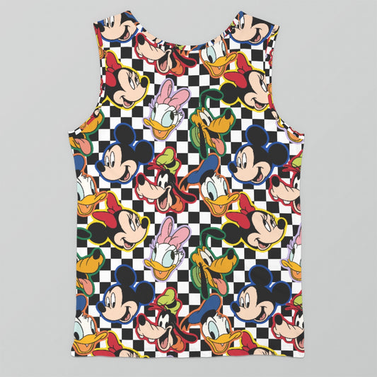 Checkered Friends Young Boy Tank Top