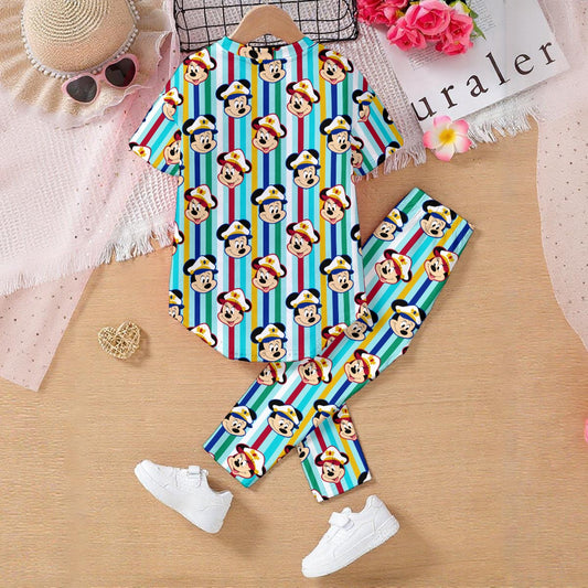 Striped Cruise Kids' Casual Top and Pants Set
