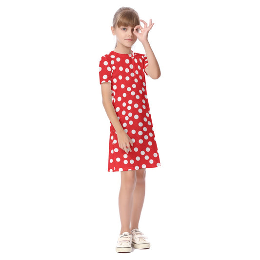Dots Kid's Short Sleeve Dress