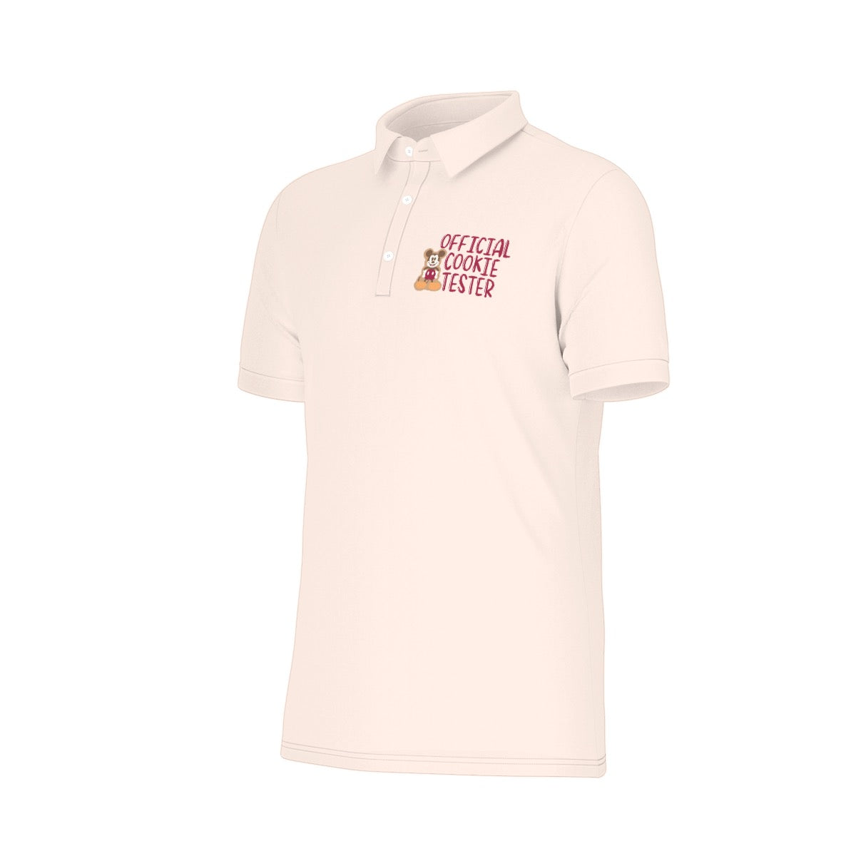Official Cookie Tester [MM] Men's Stretch Collar Polo Shirt