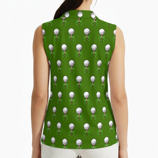 Bow Golf Tee Women's Sleeveless Polo Shirt