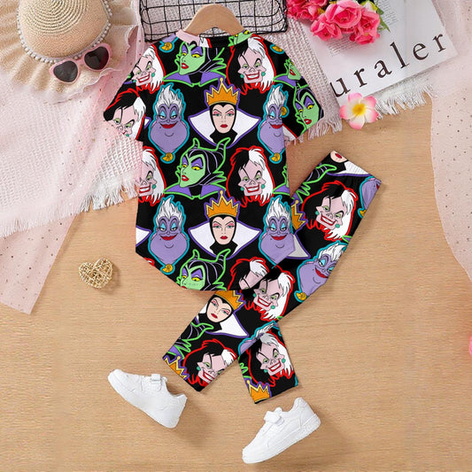 Villains Kids' Casual Top and Pants Set