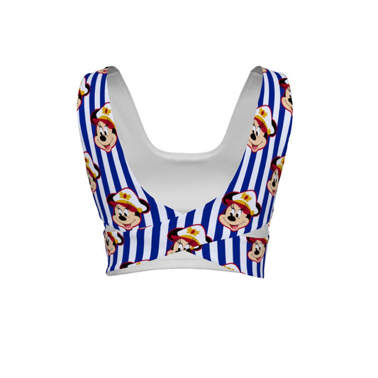 Sailor Minnie Women's Back Cross Sports Bra