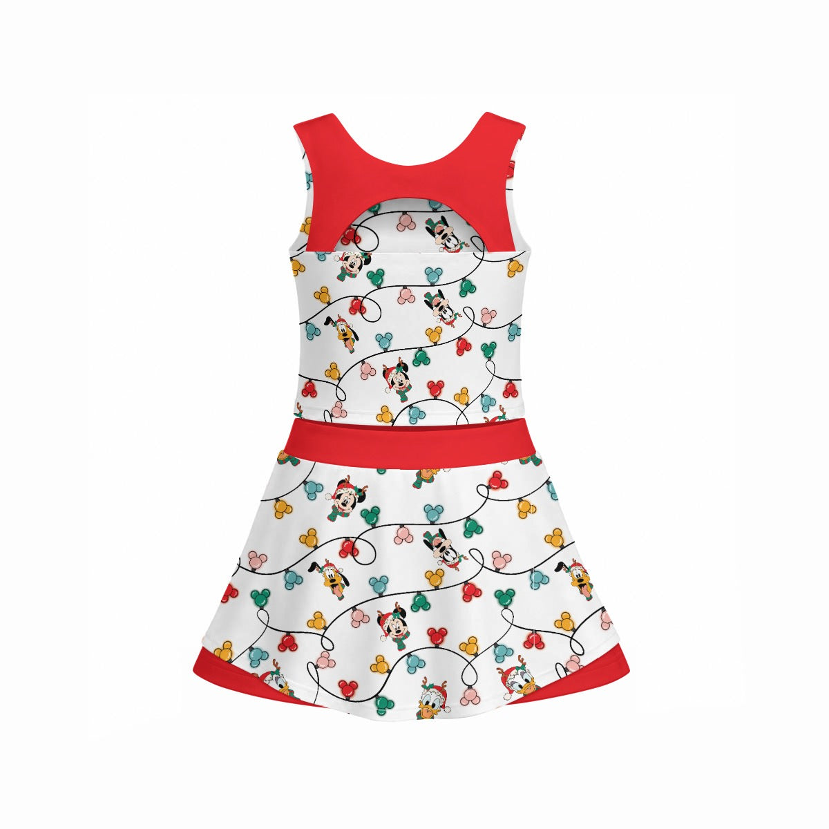 MM Christmas Lights & Friends Girl's Sports Tank & Skort Set