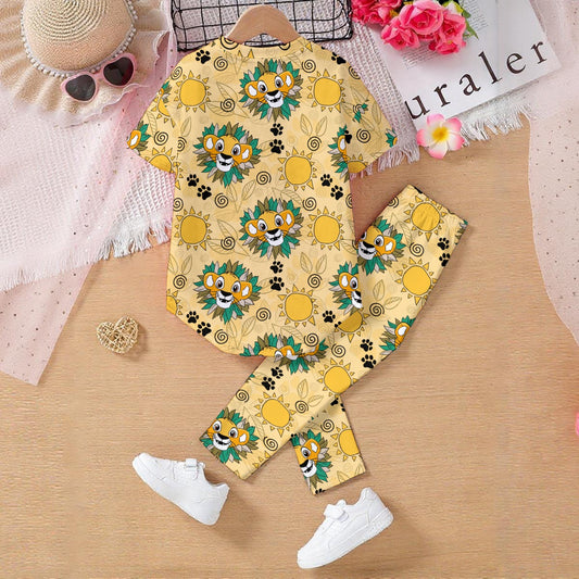 King & Sun Kids' Casual Top and Pants Set