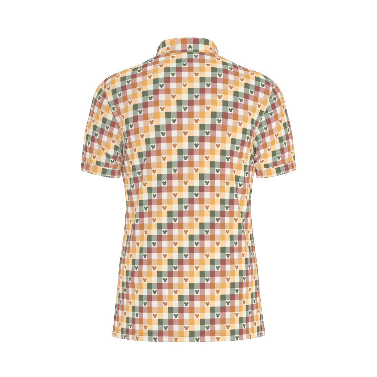 Fall MM Check Men's Stretch Collar Polo Shirt