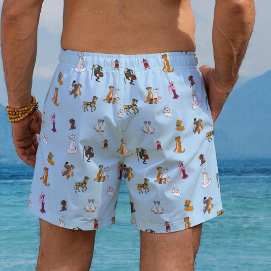 Cats Men's Beach Shorts