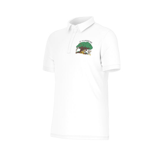 Let the Adventure Begin Safari Men’s Stretch Collar Polo