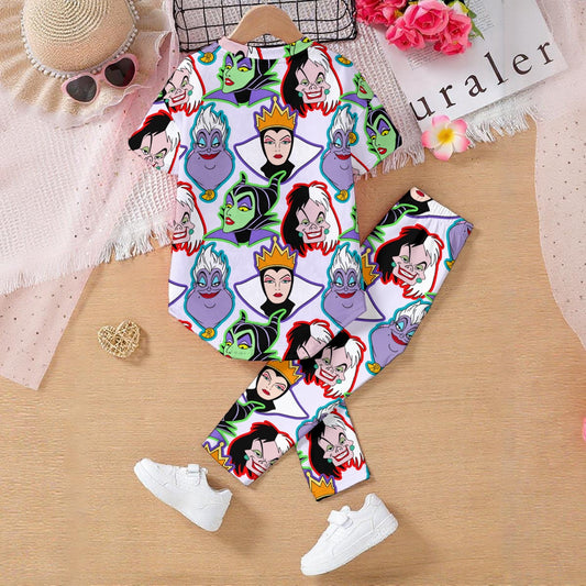 Evil Villains Kids' Casual Top and Pants Set