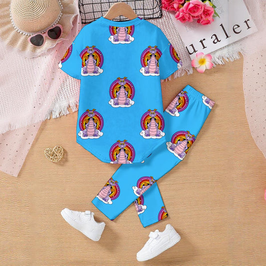 Figgy Rainbow Kids' Casual Top and Pants Set