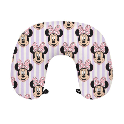 Minnie Memory Foam Travel Neck Pillow with Closure