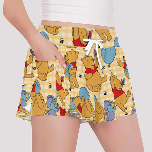 Winnie Check Girls' Sports Culottes
