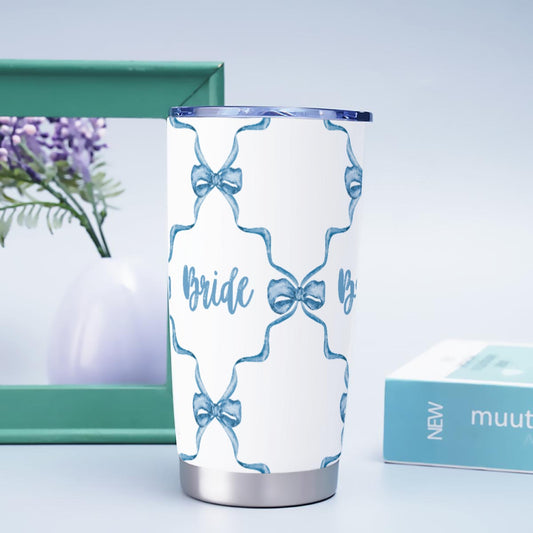 Bow Trellis Bride [white] Tumbler 20oz