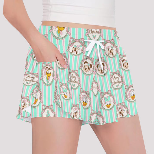 Merry Christmas & Friends Girls' Sports Culottes