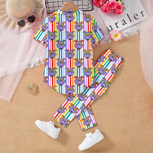 Striped Figgy Kids' Casual Top and Pants Set