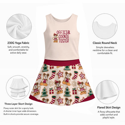 Official Cookie Tester [Minnie] Women's Sports Tank & Skort Set