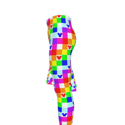 Neon MM Girls Peplum Top and Pants Set