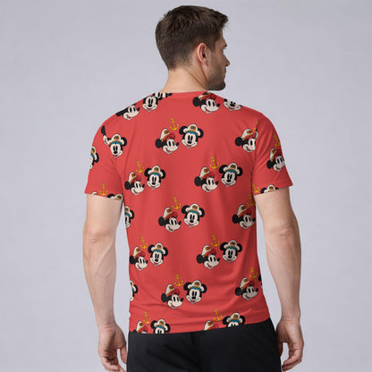 Red Vintage Cruise Men’s Athletic Stretch T-Shirt