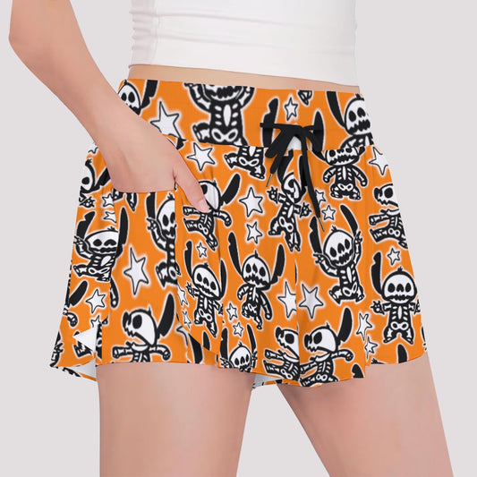 Alien Skeleton Girls' Sports Culottes