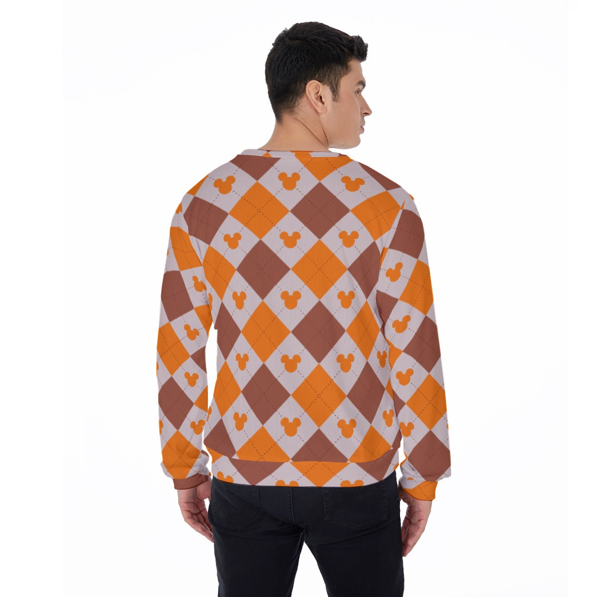 Fall Argyle MM Print Men's Sweater