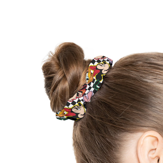 Checkered Friends Summer Scrunchie