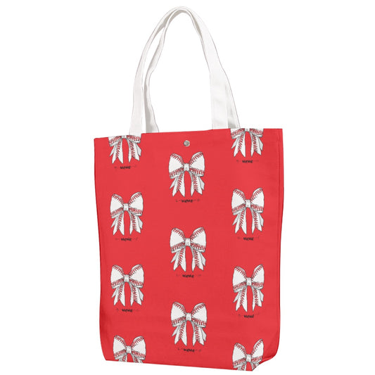 Baseball Mama Canvas Bag With Shoulder Strap