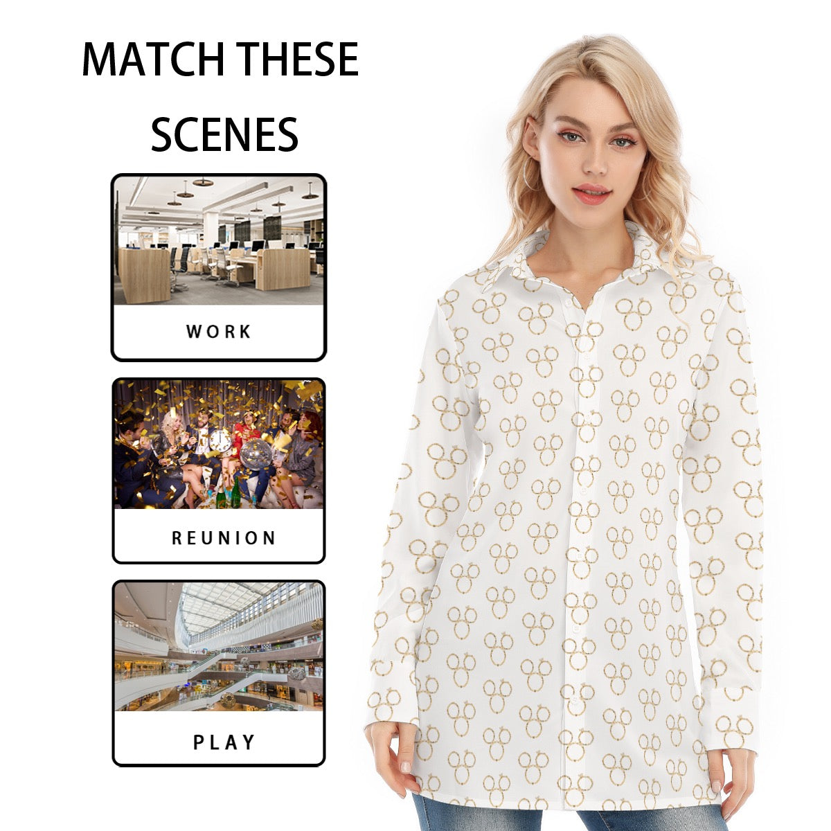 MM Wedding Women's Long Shirt