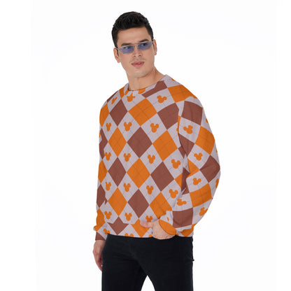 Fall Argyle MM Print Men's Sweater